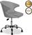Megapap Καρέκλα Γραφείου με Μπράτσα Koket Γκρι 0208921