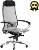 Megapap Καρέκλα Γραφείου με Μπράτσα Samurai 3 Γκρι-Μαύρο70x70x124-134cm