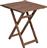 Megapap Klara Ξύλινο Τραπέζι για Μικρούς Εξωτερικούς Χώρους Πτυσσόμενο Καρυδί 70x70x71cm GP013-0025