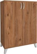 Megapap Ξύλινη Παπουτσοθήκη Lilly με 4 Ράφια Pine Oak 77x30x78.5cm 0212571