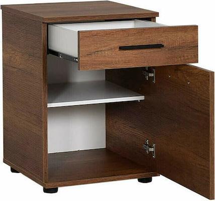 Megapap Ξύλινο Κομοδίνο Trendline Καρυδί 40x39x57cm