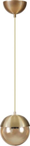 Megapap Lauren Κρεμαστό Φωτιστικό Μονόφωτο για Ντουί E27 Χρυσό 0234073