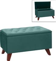 Megapap Lotus Σκαμπό Ταμπουρέ με Αποθηκευτικό Χώρο Επενδυμένο με Βελούδο Κυπαρισσί 90x40x50cm 0269290