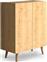 Megapap Luce Παπουτσοθήκη από Μασίφ Ξύλο με 4 Ράφια Δρυς 76x35x86cm