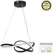 Megapap Luciano Μοντέρνο Κρεμαστό Φωτιστικό με Ενσωματωμένο LED σε Μαύρο Χρώμα 47x47x50cm