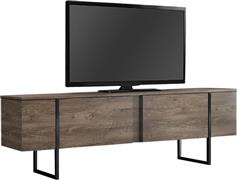 Megapap Luxe Έπιπλο Τηλεόρασης Ξύλινο Καρυδί Μ180xΠ30xΥ50cm 0248911