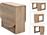 Megapap Μελαμίνης Winslet Sonoma Επεκτεινόμενο 34(63+63)x80x76cm