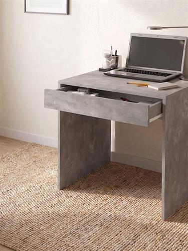 Megapap Mida Γραφείο Ξύλινο Γκρι Σκυροδέματος 72x60x73.8cm 0291231
