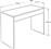 Megapap Mida Γραφείο Ξύλινο Γκρι Σκυροδέματος 72x60x73.8cm 0291231