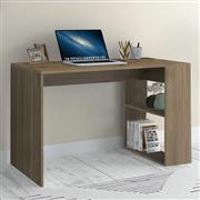 Megapap Mikro Γραφείο Ξύλινο με Βιβλιοθήκη Καρυδί 120x60x75cm 0276776