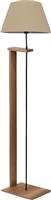 Megapap Moris Φωτιστικό Δαπέδου Υ150xΜ38cm με Ντουί για Λαμπτήρα E27 Μπεζ 0290400