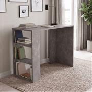 Megapap Netenia Γραφείο Ξύλινο Γκρι Σκυροδέματος 90x40x74cm 0291219