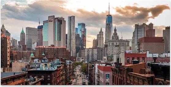 Megapap New York Manhattan Πίνακας σε Καμβά 140x70cm 0231929