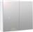 Megapap Nisa Τετράγωνος Καθρέπτης Μπάνιου από Μοριοσανίδα με Ράφι & Ντουλάπι 60x60cm Λευκός 0213510