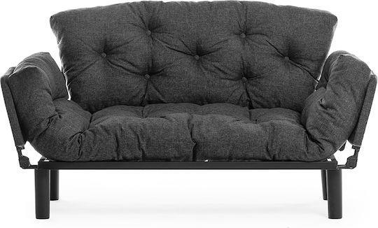 Megapap Nitta Διθέσιος Καναπές Κρεβάτι Ανθρακί 155x70x85cm 0291462