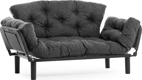 Megapap Nitta Διθέσιος Καναπές Κρεβάτι Ανθρακί 155x70x85cm 0291462