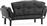 Megapap Nitta Διθέσιος Καναπές Κρεβάτι Ανθρακί 155x70x85cm 0291462