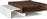 Megapap Ορθογώνιο Τραπεζάκι Σαλονιού Tab Ξύλινο Λευκό/Καρυδί Μ105xΠ60xΥ32cm 0215959