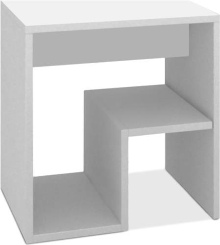 Megapap Ορθογώνιο Βοηθητικό Τραπεζάκι Alvize Ξύλινο Λευκό Μ40xΠ35xΥ40cm GP035-0051,1