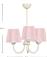 Megapap Ovana Μοντέρνο Κρεμαστό Φωτιστικό Τρίφωτο με Ντουί E27 σε Ροζ Χρώμα 0216752