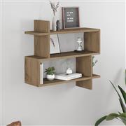 Megapap Paralel Ράφι Τοίχου Ανοιχτό Καρυδί 70x22x65cm 0249820