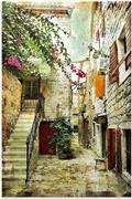 Megapap Picturesque Neighborhood Καμβάς Ψηφιακής Εκτύπωσης 40x60x3cm