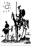 Megapap Πίνακας σε Καμβά Don Quixote 50x75cm 0222718