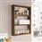 Megapap Prena Ράφι Τοίχου Καρυδί 43.2x9x60cm 0276819
