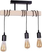 Megapap Radovan Κρεμαστό Φωτιστικό Τρίφωτο για Ντουί E27 Μαύρο 0243936