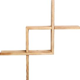 Megapap Ράφι Τοίχου Beverly Ξύλινο Φυσικό 60x13x60cm