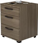 Megapap Roco Κομοδίνο Ξύλινο Καφέ 40x39x57cm 0258634