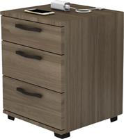 Megapap Roco Κομοδίνο Ξύλινο Καφέ 40x39x57cm 0258634