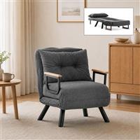 Megapap Sando Πολυθρόνα Κρεβάτι Ανθρακί 60x78x78cm 0291442