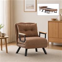 Megapap Sando Πολυθρόνα Κρεβάτι Καφέ 60x78x78cm 0291441
