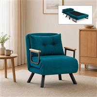 Megapap Sando Πολυθρόνα Κρεβάτι Πετρόλ 60x78x78cm 0291444
