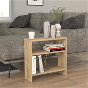 Megapap Silvanus Ορθογώνιο Βοηθητικό Τραπεζάκι Ξύλινο Sapphire Oak Μ51xΠ17.5xΥ49cm 0272354