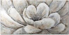 Megapap Silver Flowers Καμβάς Ψηφιακής Εκτύπωσης 140x70x3cm
