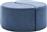 Megapap Σκαμπό Σαλονιού Επενδυμένο με Βελούδο Alis Μπλε 80x80x40cm 0213634