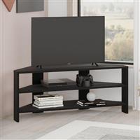 Megapap Thales Έπιπλο Τηλεόρασης Γωνιακό Ξύλινο Black Wood Μ110xΠ36xΥ45cm 0274664