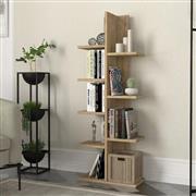 Megapap Tree Βιβλιοθήκη Sapphire Oak 45x21.4x121.8cm 0276695