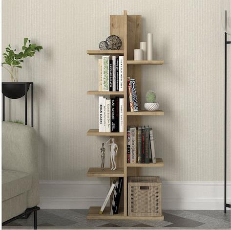 Megapap Tree Βιβλιοθήκη Sapphire Oak 45x21.4x121.8cm 0276695