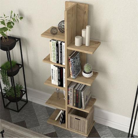 Megapap Tree Βιβλιοθήκη Sapphire Oak 45x21.4x121.8cm 0276695