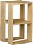 Megapap Tristan Ορθογώνιο Βοηθητικό Τραπεζάκι Ξύλινο Φυσικό Μ34xΠ30xΥ55cm