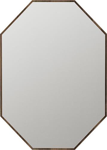 Megapap Ursula Καθρέπτης Τοίχου με Καφέ Ξύλινο Πλαίσιο 70x45cm 0216053