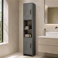 Megapap Vero Στήλη Μπάνιου Δαπέδου Μ35xΒ29.6xΥ180cm Γκρι 0291105