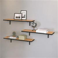 Megapap Versa Ράφια Pine Oak Σετ 3τμχ 80x19x17cm 0291940