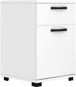 Megapap Veto Κομοδίνο Ξύλινο Λευκό 40x39x57cm 0273396