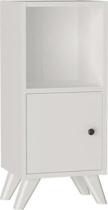 Megapap Vira Κομοδίνο Ξύλινο Λευκό 34x30x78cm 0256499