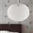 Megapap Visca Μοντέρνο Κρεμαστό Φωτιστικό Μονόφωτο Μπάλα με Ντουί E27 σε Λευκό Χρώμα 0216744