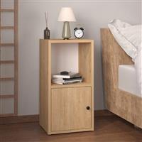 Megapap Vito Κομοδίνο Ξύλινο Μπεζ 34x30x66.4cm 0256498
